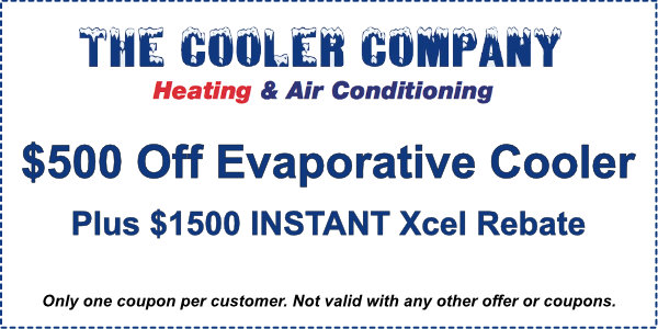 $500 Off Evaporative Cooler Plus $1500 INSTANT Xcel Rebate