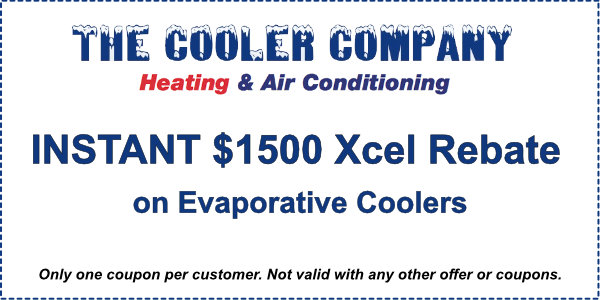 INSTANT $1500 Xcel Rebate on Evaporative Coolers